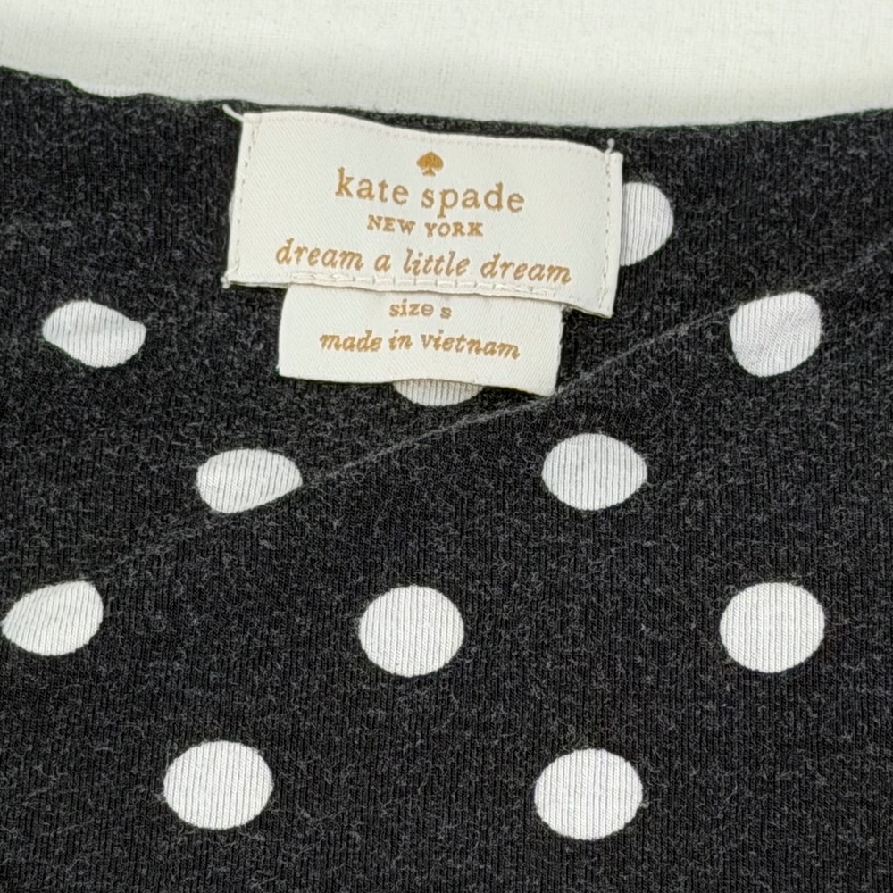 Kate Spade Dream A Little Dream Chemise S Polka Dot Ruffle Bow Nightgown Dress - Picture 4 of 15